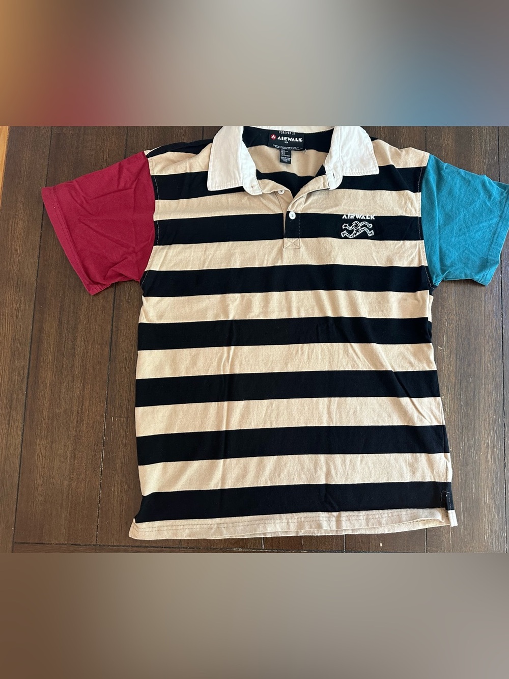 Forever 21 Airwalk colorblock polo shirt